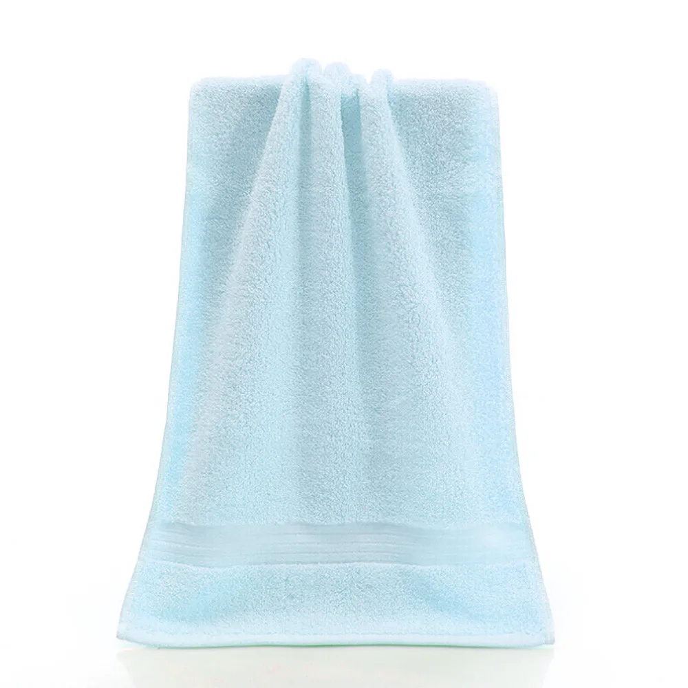 34*74 см Мягкое хлопковое полотенце с цветами для лица из бамбукового волокна быстросохнущее полотенце s servitte De Plage - Цвет: SKY BLUE