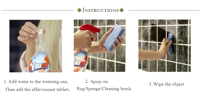 100/50/10Pcs Multifunction Effervescent Spray Cleaner Set Clean Spot Home Cleaning Concentrate Window Floor kitchen CleaningTool