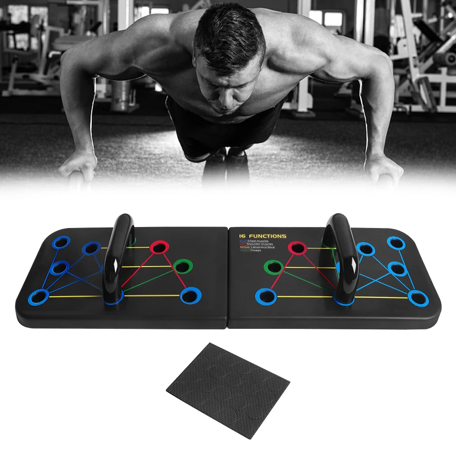 Push up Rack Folded Board Set Abdominales Bar Multi Function Fitness Gym Home Body Muscle Grip