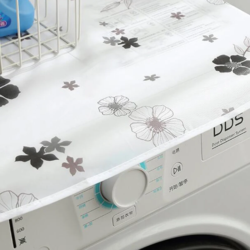 Простой мультфильм печать бытовая стиральная машина пылезащитный чехол для холодильника Ткань сумка для хранения украшение дома