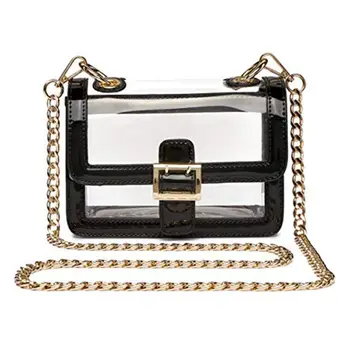 

Clear Transparent Chain Strap Crossbody Shoulder Bag Women Clutch F42A