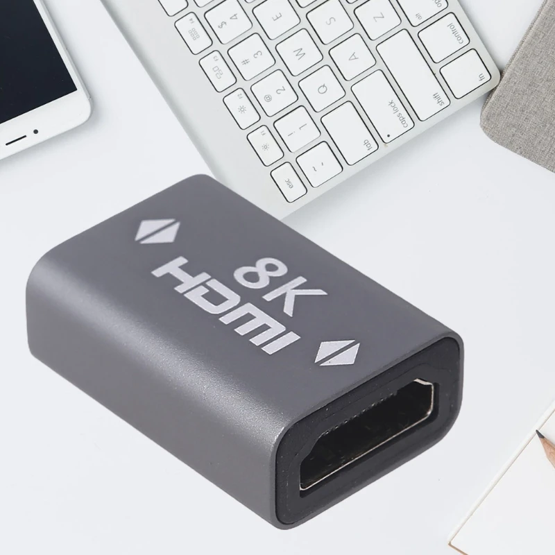 

Адаптер-удлинитель Q1JF HDMI-совместимый мама-Мама, макс. 8K @ 60 Гц 1080P, поддержка видеосинхронизации, 4K Ethernet, ТВ-приставка