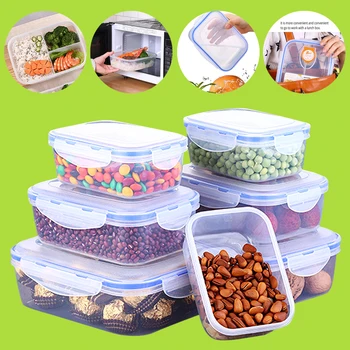 

Kitchen Bento Box Meal Storage Food Prep Lunch Box Refrigerator Crisper For Kids School Dinnerware Set Outdoor Picnic