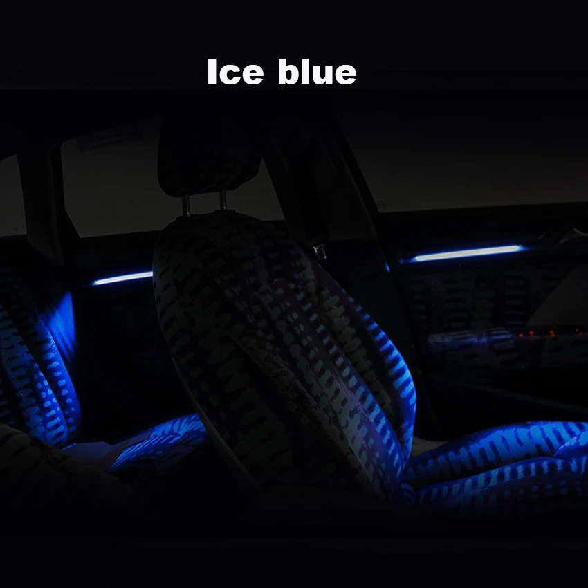 2 Applicable for Audi A3 S3 ambient light special blue and white dual color 11 color LED atmosphere light for car interior decorat