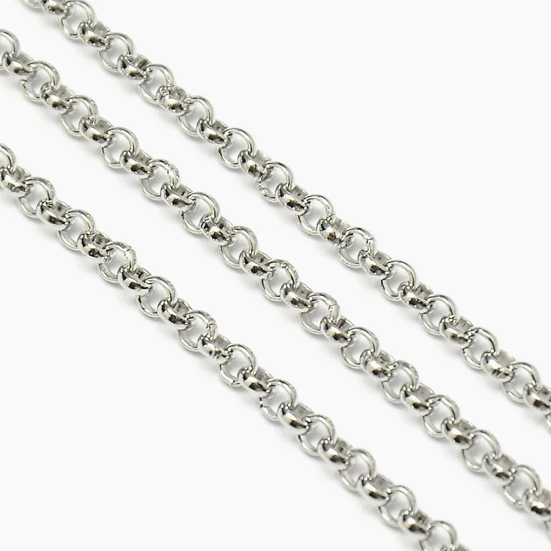 10m Soldered 304 Stainless Steel Ball Chain 1.5mm String Necklace Finding Making 
