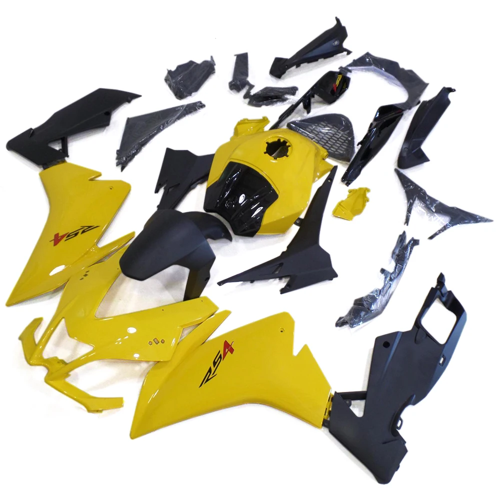 Желтый Черный Кузов для Aprilia RS125 2012 2013 Обтекатели мотоцикла RS4 50 12 13 14 15 ABS пластиковые панели Крышка впрыска
