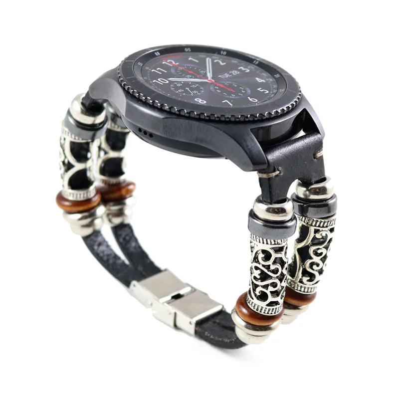 Кожаный ремешок для Samsung Galaxy watch 46 мм Gear S3 Frontier 22 часов из натуральной кожи Huawei GT