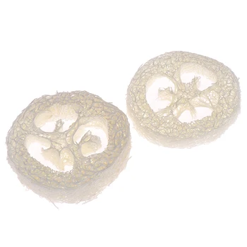 

2Pcs Natural Loofah Luffa Loofa Slices Handmade DIY Loofah Soap Tools Cleanner Sponge Scrubber Facial Soap Holder