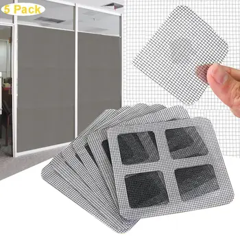 

5Pcs Fix Net Window Adhesive Anti Mosquito Fly Bug Insect Repair Screen Wall Patch Stickers Mesh Window Screen Window Net Mesh