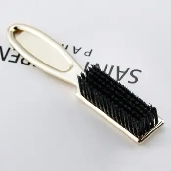 

Professional Salon Beard Shaving Brush Retro Oil Head Brush Sweep Neck Cleaning Hair ABS Plating Comb Handle Brush E6I3