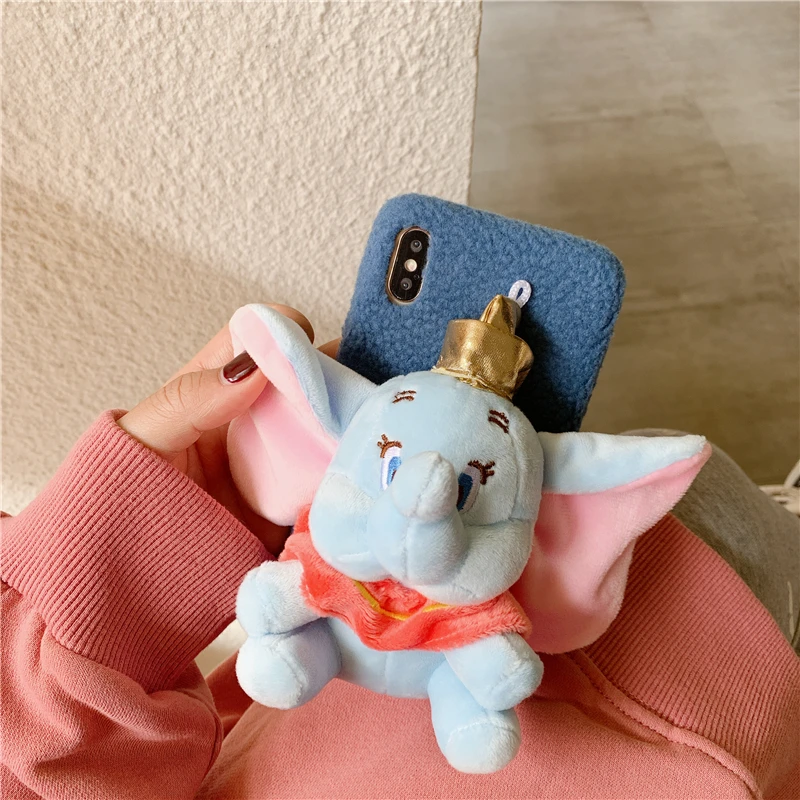 Для iphone 11 pro История игрушек Базз Винни поросенок теплый плюшевый питомец кукла мягкий чехол для iphone XS Max XR X 6 6S 7 7p 8 plus Dumbo чехол