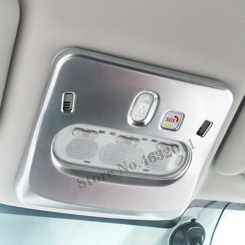 

ABS Matte car Interior Front Roof Dome Reading Light Lamp Cover For Nissan Qashqai J11 Dualis 2014 2015 2016 2017 accessories