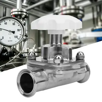 

Shut-off Valve Diaphragm Valve Stainless Steel Good Anti-Seepage Effect for Weak Acid and Alkali Medium Manual Flush Valve