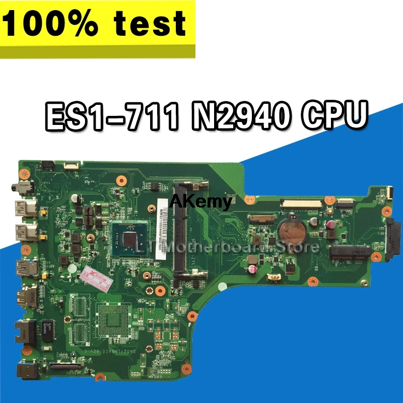 

For ACER ASPIRE ES1-711 Laptop motherboard NBMS211001 DDR3 Mainboard test good