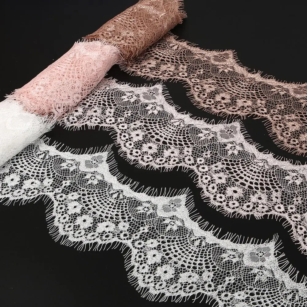 Vibrant Embroidered Lace Ribbon Fabric Trim for DIY Crafts - 42 Yards Total