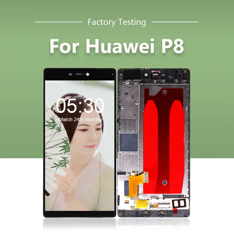 Для Huawei P8 ЖК дисплей сенсорный экран дигитайзер сборка + рамка GRA L09 UL10 UL00