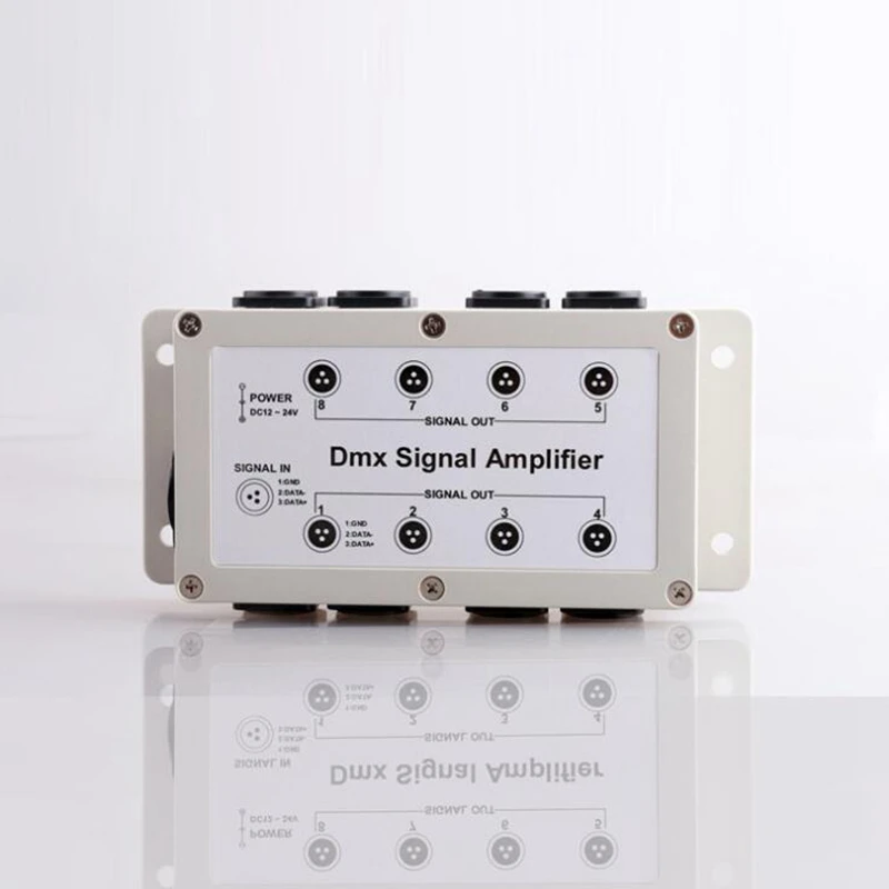 Dc12-24V 8 канальный выход Dmx Dmx512 Led контроллер разделитель усилителя сигнала дистрибьютор для домашнего оборудования