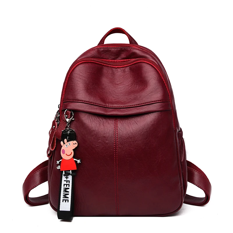

Exquisite Cowhide Female Backpack Genuine Leather Backpack Anti Theft Lightweight and Convenient Large Capacity Travel Backpack