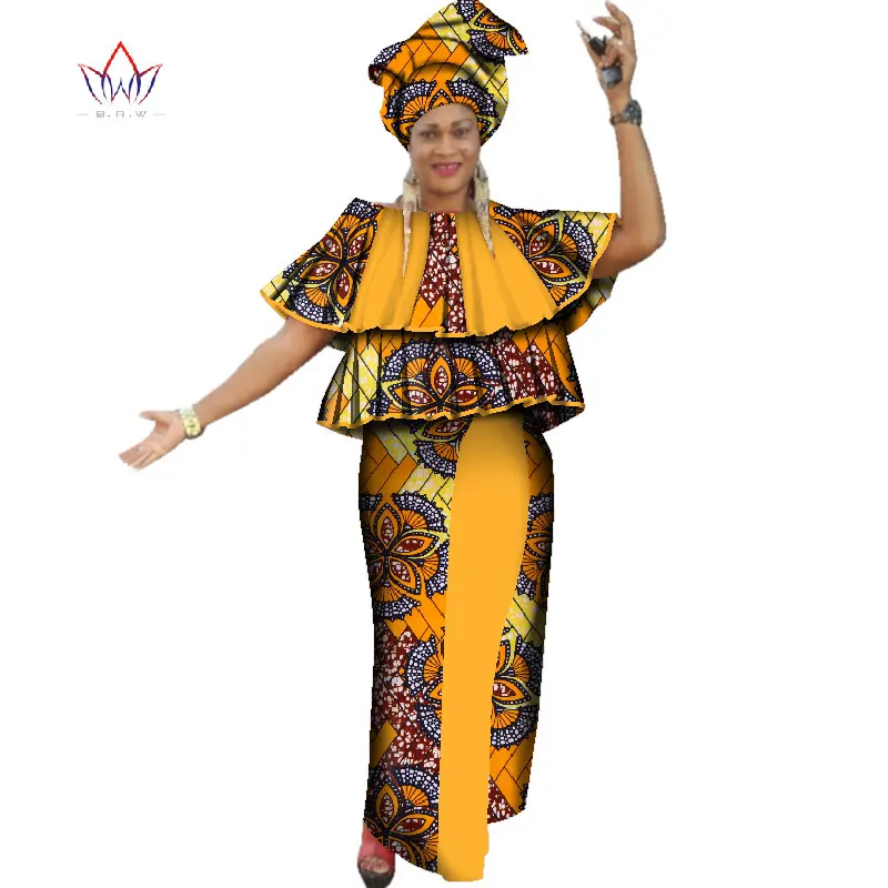 Летняя женская юбка в африканском стиле Дашики комплект из 2 предметов Женская