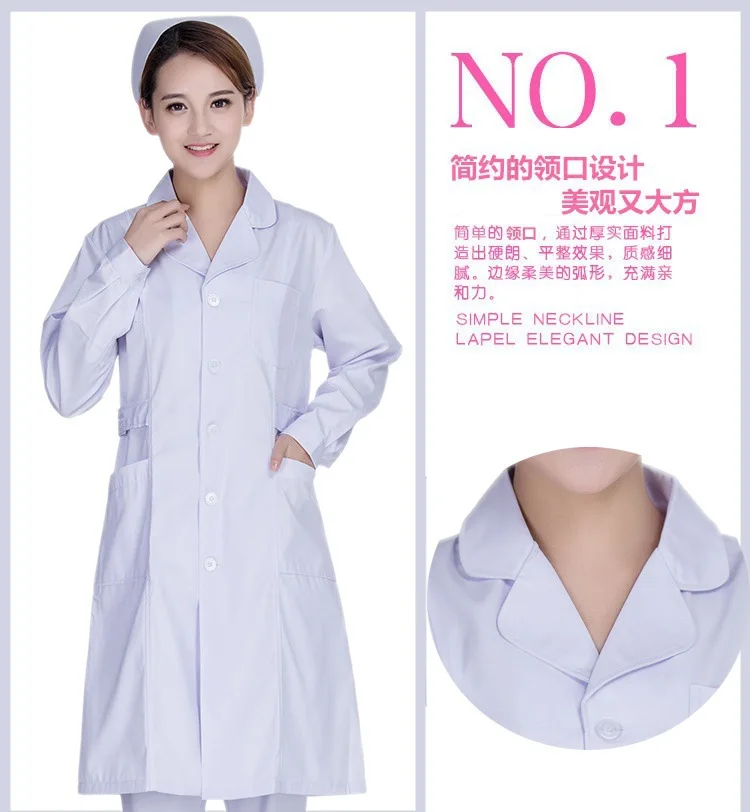 Осенне-зимний женский медицинский Халат, медицинская лабораторная ...