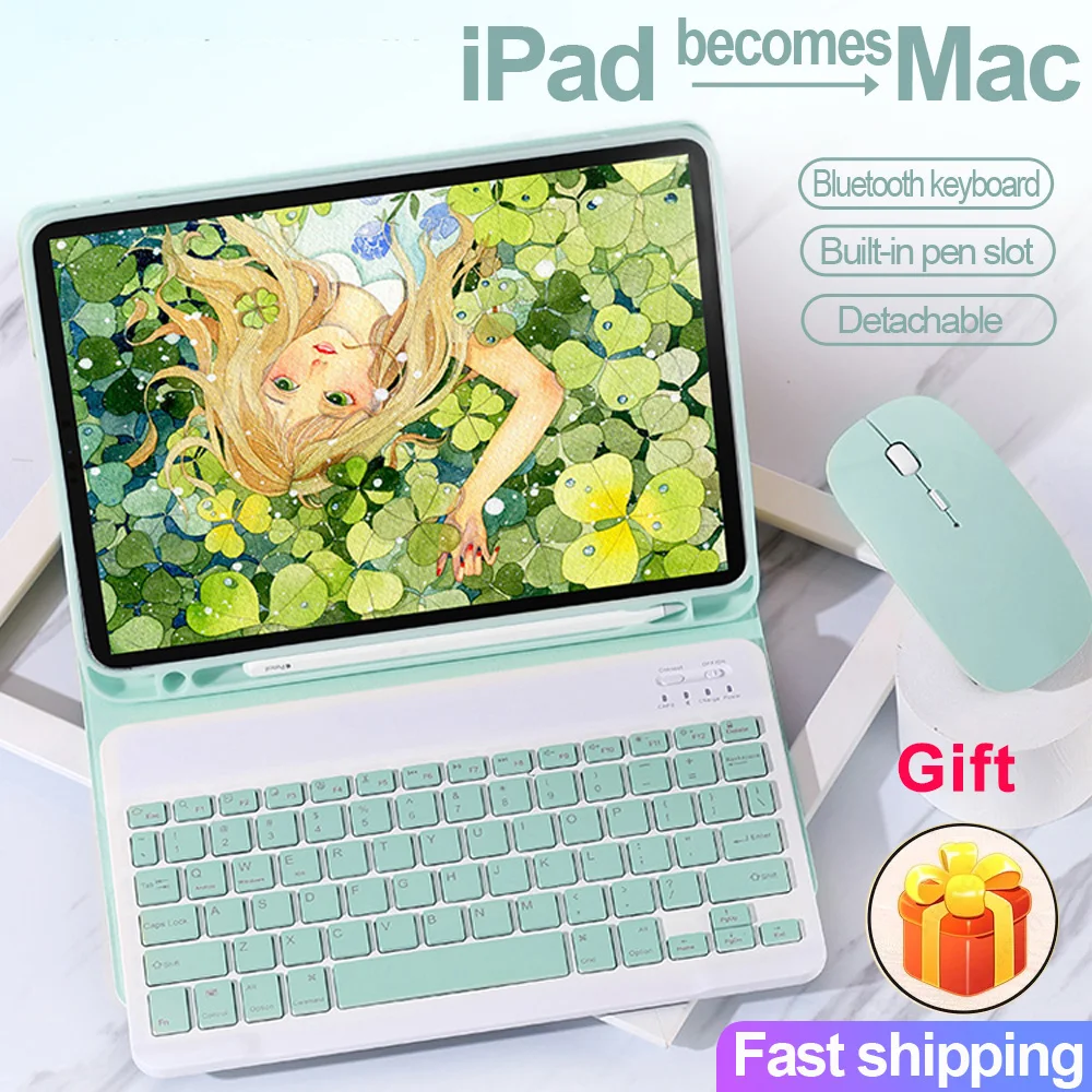 Чехол для клавиатуры iPad Pro 11 12 9 2020 2018 Bluetooth клавиатура мышь Беспроводной чехол с