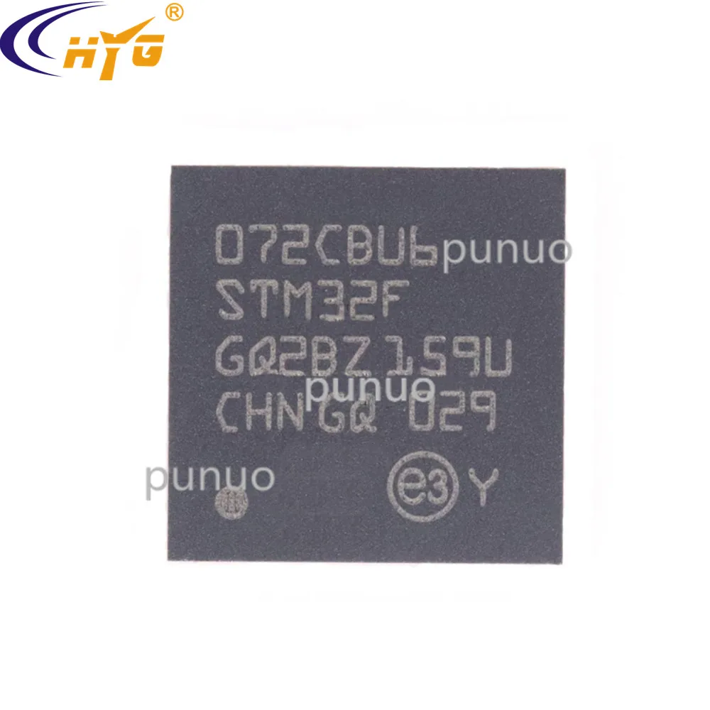 Оригинальный аутентичный STM32F072CBU6 Инкапсуляция UFQF 32-битный MCU 128 Кб Flash 12 таймеров