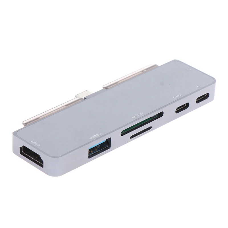 7 Port USB Type C HUB Adapter for Pro USB C to headphone 4K HDMI PD Dongle 1pc