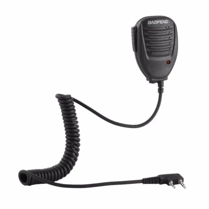 100% Baofeng Walkie Talkie Hand Mic Radio Speaker Mic PTT For Baofeng 888S 5R UV82 8D 5RE 5RA Speaker Headset Two Way Radio wireless mic Microphones