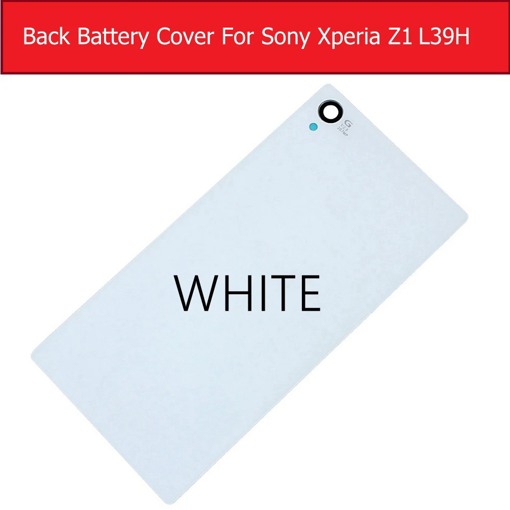 Задняя крышка батарейного отсека стеклянная для Sony xperia Z1 L39H C6902 C6903 C6905 C6906 задняя +