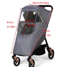 

Universal waterproof stroller rain cover Prams Cart Dust Rain Cover Raincoat for Baby Stroller Accessories with windows