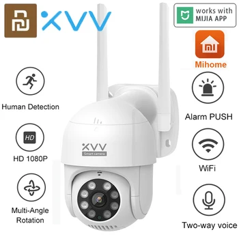 

New Xiaovv Outdoor Camera 1080P HD IP Camera 360 Webcam IP66 ONVIF Humanoid Mobile Tracking Security Surveillance Wireless Cam