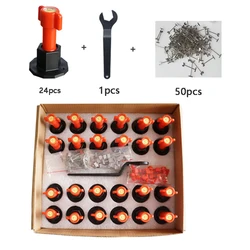 25PCS Flat Ceramic Level Wedges Tile Spacers For Flooring Wall Tile Spacer Tile Leveling System Leveler Locator Spacers Plier