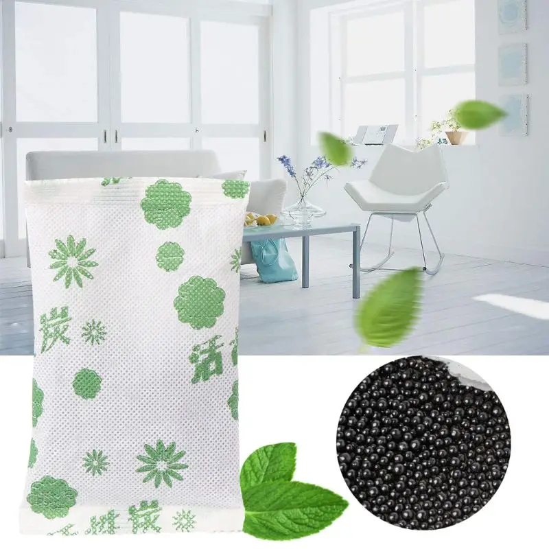 

Air Purifying Bag Odor Absorber Non-Toxic Activated Charcoal Air Freshener Cars New Houses for removing smoke smell, pet odors