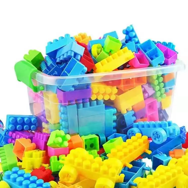 Детские развивающие игрушки Защита окружающей среды пластиковые DIY крупные частицы собранные блоки головоломки