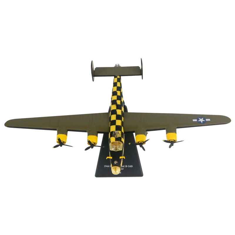 1/144 Scale USA WWII B-24D Liberator Bomber Model Airplane Diecast Metal Military Aircraft Display Collections Toys |