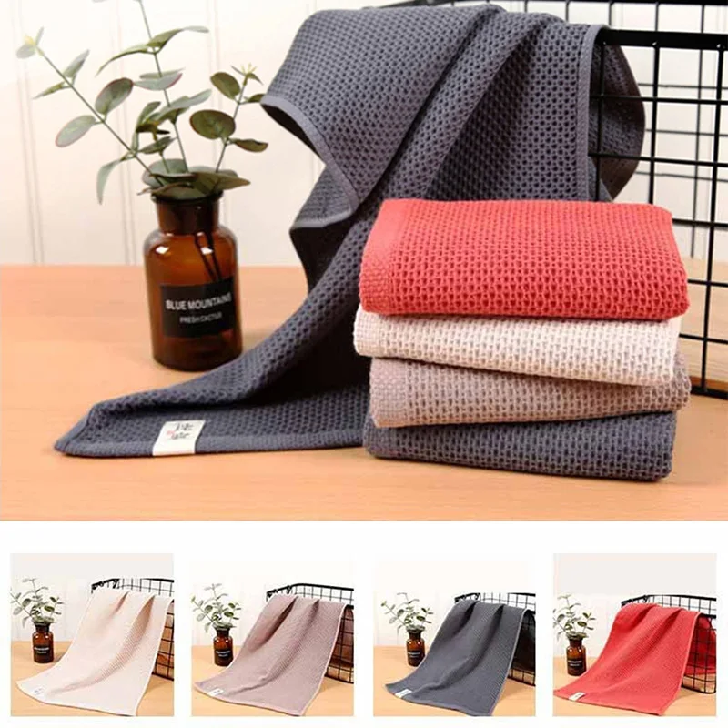 High Quality Cotton Waffle Bath Towels For Adult Soft Absorbent Towel/ 