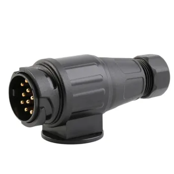 

13Pins Trailer Plug 13Pole Connector Towing Bar Socket Plastic 12V EU