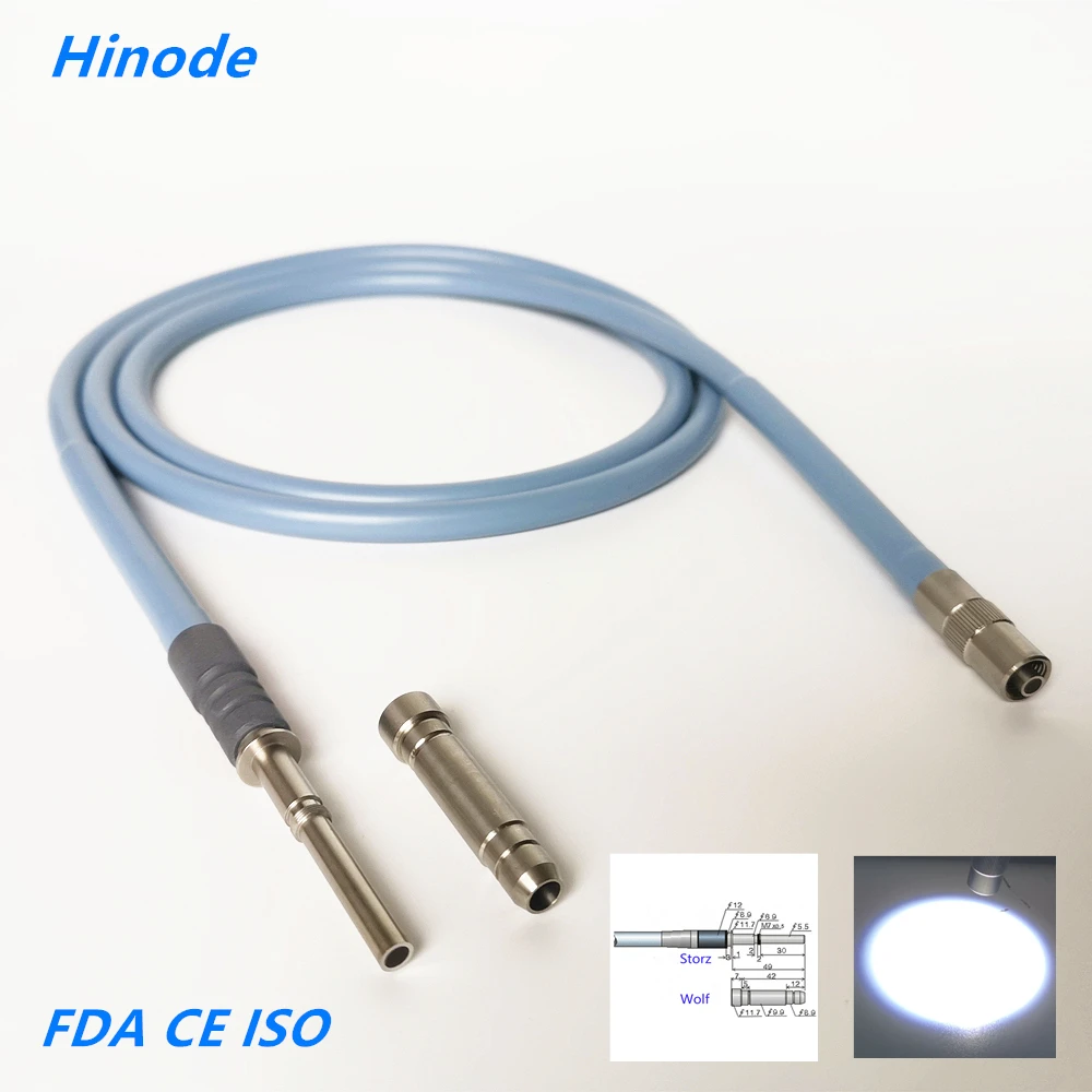 1.8m 2m 2.5m 3m wolf storz Medical Endoscop Fiber optical fiber Silicone Cable Light Source Microscope Guide  Surgery 4mm*1800mm