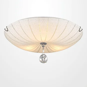

HAIXIANG Modenr Glass Ceiling Lamp Flush Mounted Light LED Lighting Bedroom Ceiling Light