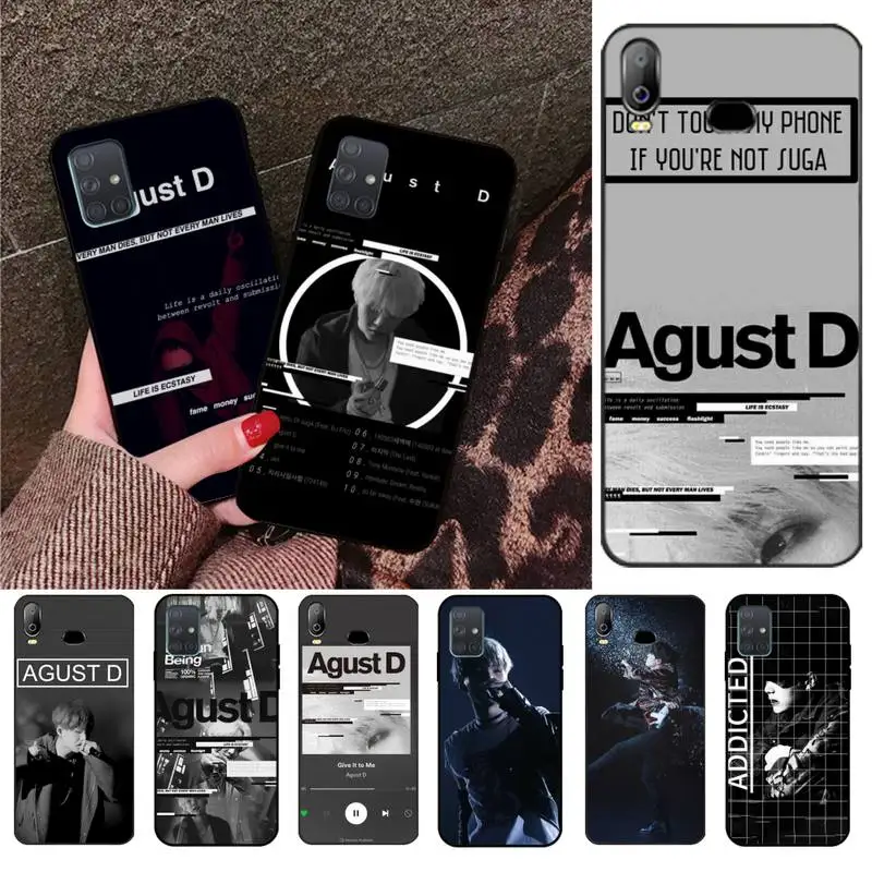 Чехол Agust D Coque чехол для телефона Samsung Galaxy A01 A11 A31 A81 A10 A20 A30 A40 A50 A70 A80 A71 A91 A51 |