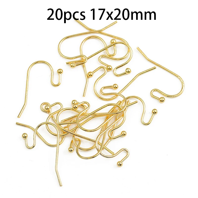 Copper Plated 18k True Gold Diy Earring Findings Earrings Clasps Hooks  Fittings Iron Hook Earwire Jewelry Making Accessories - Jewelry Findings &  Components - AliExpress