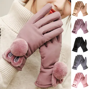 

New Fashion Gloves Women Cartoon Winter Cold And Warm Handschoenen Windproof Outdoor Rekawiczki Cycling Ski Gloves Eldiven #C10