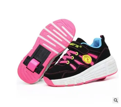 Heelys дешевле новые детские кроссовки с одним колесом для мальчиков и девочек роликовые коньки повседневная обувь с роликами детские спортивные ботинки для девушек - Цвет: As shown
