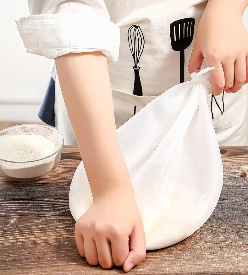 New Silicone Kneading Dough Bag Preservation Flour-mixing Bag Soft Silicone Knead Dough Blender Set Kitchen Gadget Accessories