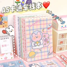 Carnet de notes A5 lapin pour filles, carnet de notes mignon, Kawaii, carnet de croquis, accessoires de bureau 
