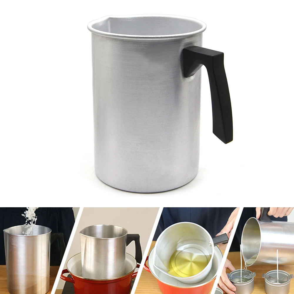 Stainless Steel Wax Melting Pot Diy Candle Soap Melt Pitcher Milk Frothing Jug With Long Handle