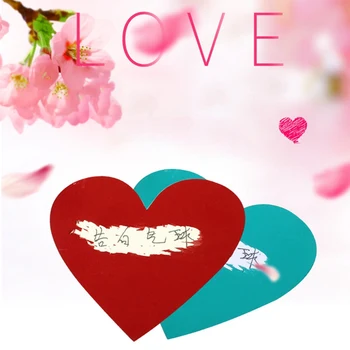 

20PCs/pack DIY Heart Scratch Coating Sticker Note Love Letter Scratch Card Decoration Label Multifunction Surprise Lover Gift