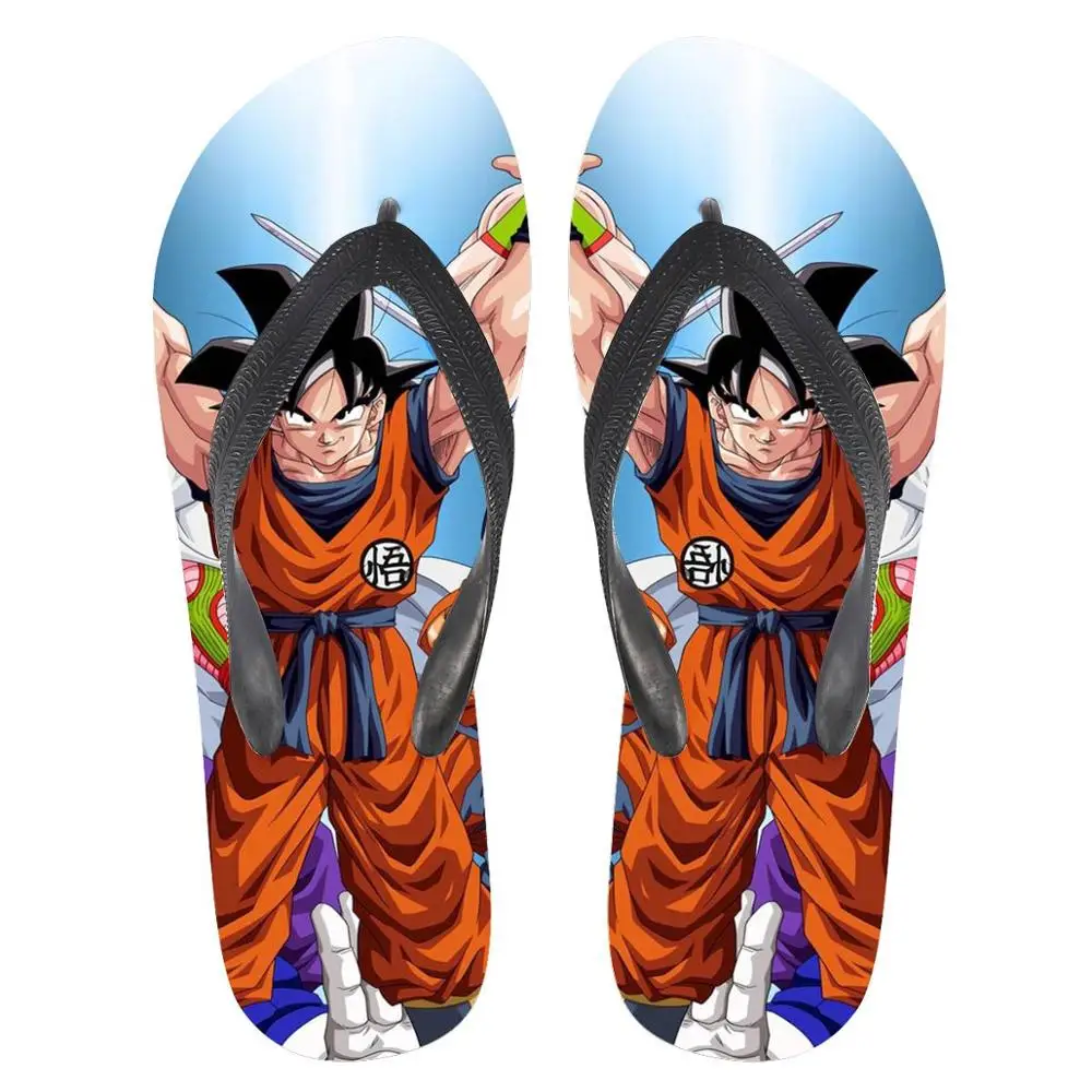 

New trend anime Dragon Ball Saiyan Sun Wukong men's trendy handsome and comfortable casual rubber beach flip-flops