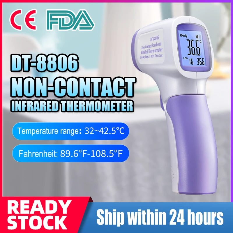 

A-BF Baby Thermometer Infrared Digital LCD Body Measurement Forehead Ear Non-Contact Adult Body Fever IR Children