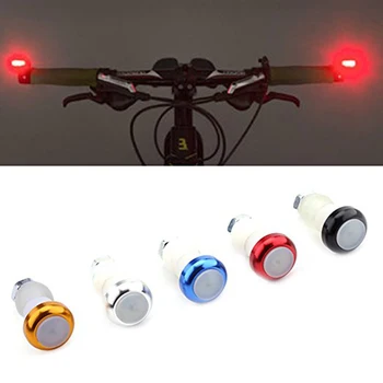 

Mountain Bike Bicycle Handlebar Grips Lights Turn Signal Lights LED Indicator Warning Lights Aluminum Alloy Bicycle Light
